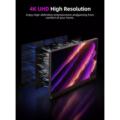 UPERFECT 15.6" 4K HDR IPS Monitor UHD Screen Second Monitor no Frame for switch