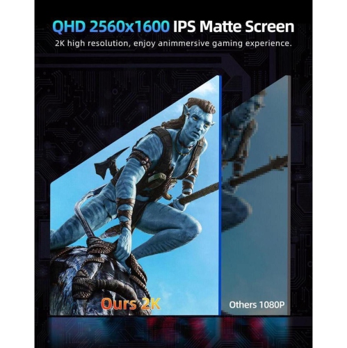UPERFECT 18" Portable Gaming Monitor 144Hz 2560*1600 2K Freesync Screen Switch Display
