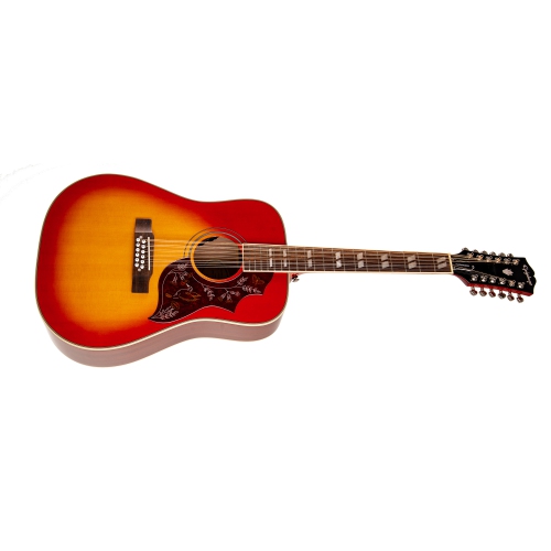 Epiphone Hummingbird Studio 12-String Acoustic/Electric Guitar - Faded Cherry