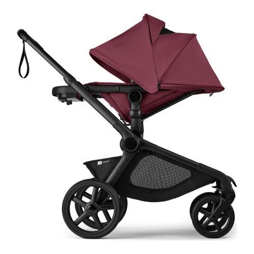 Poussette complète Kangaroo de Bugaboo - Cerisier foncé sur cadre noir