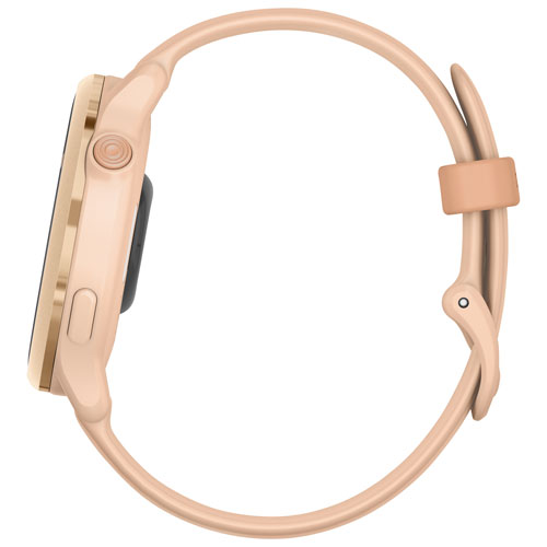 Montre intelligente Bluetooth de 42 mm vivoactive 6 de Garmin - Aube rose