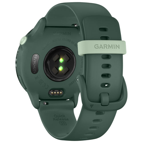 Montre intelligente Bluetooth de 42 mm vivoactive 6 de Garmin - Jaspe vert