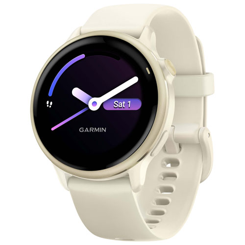 Image 1 of 8.. Garmin vivoactive 6 42mm Bluetooth Smartwatch - Lunar Gold/Bone