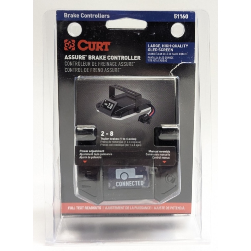 Curt 51160 Assure Proportional Trailer Brake Controller with Dynamic OLED Screen