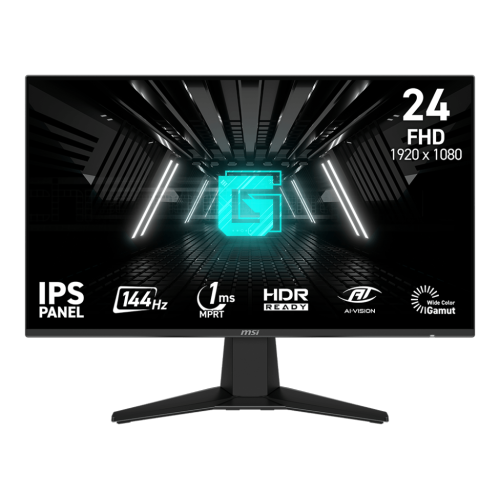MSI 24" 1920 x 1080 144Hz 1ms (MPRT) IPS Gaming Monitor Tilt adjustable (G242L E14)