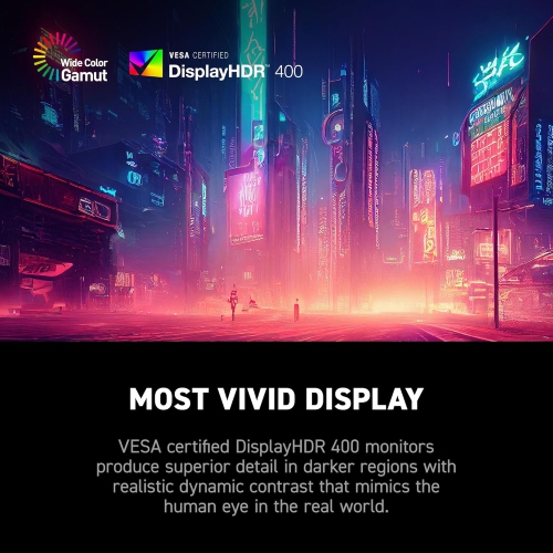 MSI 31.5" 3840 x 2160 Dual mode 160Hz UHD / 320Hz FHD 0.5ms (GTG) Curved Rapid VA HDMI™ 2.1 Gaming Monitor Tilt Height adjustable (MAG 321CUPDF)