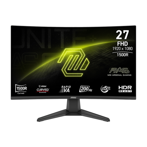MSI 27" 1920 x 1080 200Hz 0.5ms (GTG) Curved Rapid VA Gaming Monitor Tilt adjustable (MAG 276CF E20)
