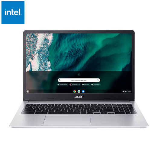 Acer 15.6" Chromebook - Silver (Intel Celeron N4500/4GB RAM/64GB eMMC/Chrome OS)