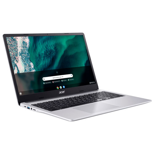 Acer 15.6" Chromebook - Silver (Intel Celeron N4500/4GB RAM/64GB eMMC/Chrome OS)
