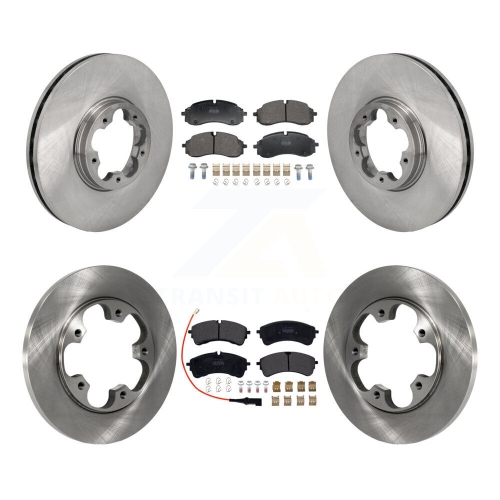 Front Rear Brake Rotor Semi-Metallic Pad Kit For Ford Transit-250 Transit-350 Transit-150 K8F-104162