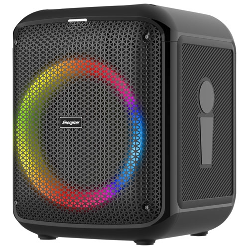 Energizer BTS458 Portable Bluetooth Speaker with Wireless Mic - Black by ENERGIZER - Refurbished condition - Image 4