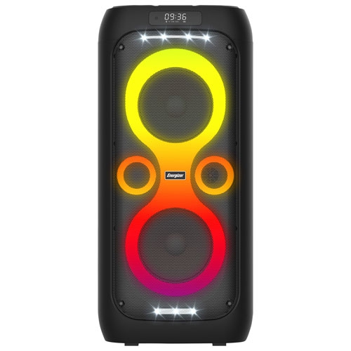 Open Box - Energizer BTS566 Portable Bluetooth Speaker with Wireless Mic - Black