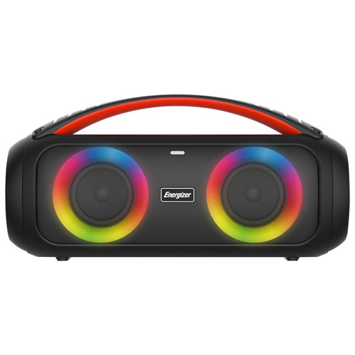 Refurbished - Energizer BTS258 Portable All-Weather Wireless Rechargeable Speaker with Mic - Black
