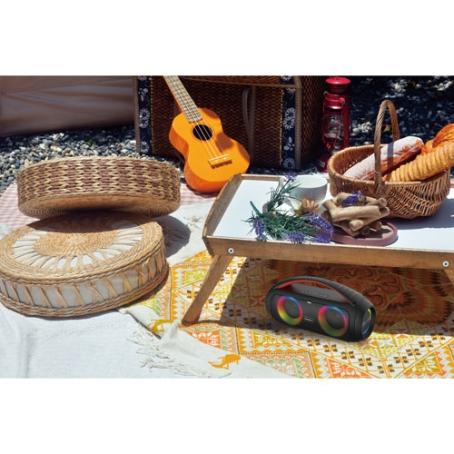 Open Box - Energizer BTS258 Portable All-Weather Wireless Rechargeable Speaker with Mic - Black