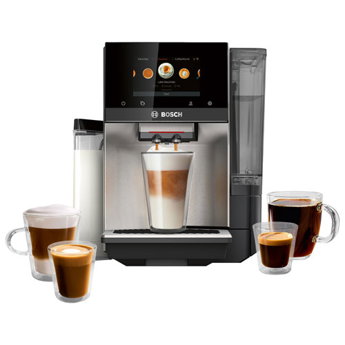 Bosch VeroCafe 800 Series Automatic Espresso Machine w/Integrated Milk System & Milk Container - Best Buy Exclusive