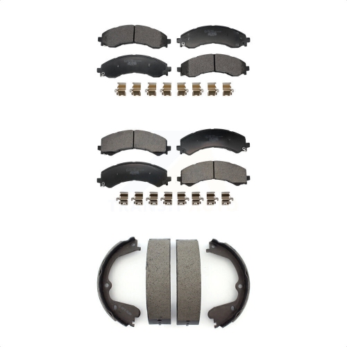 Ensemble de patins de frein de stationnement avant arrière en céramique pour Savana 3500 Chevrolet Express 4500 KTN-100936 de GMC