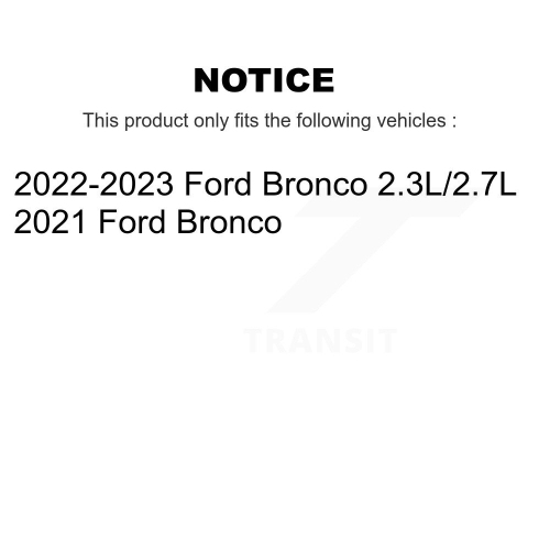 Front Rear Coated Disc Brake Rotors And Ceramic Pads Kit For Ford Bronco KGT-103380