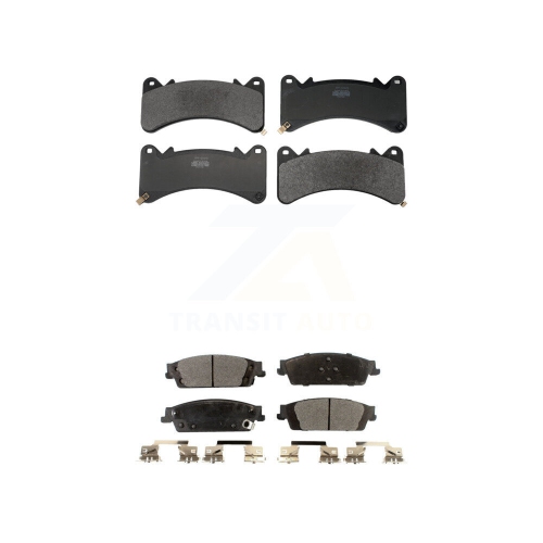 POSITIVE PLUS  Front Rear Semi-Metallic Brake Pads Kit for Gmc Chevrolet Sierra 1500 Silverado Tahoe Xl Kpf-100785