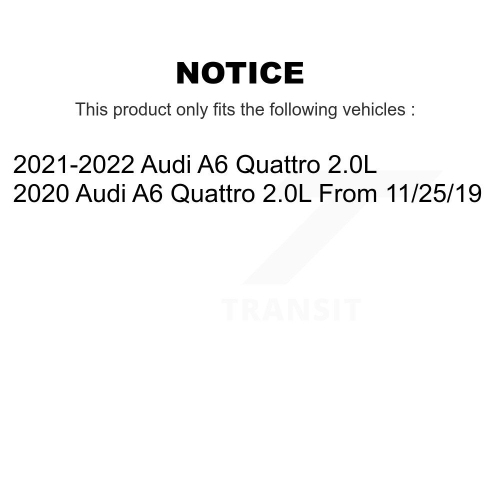 Front Rear Semi-Metallic Disc Brake Pads And Wear Sensors Kit For Audi A6 Quattro 2.0L KPW-101498