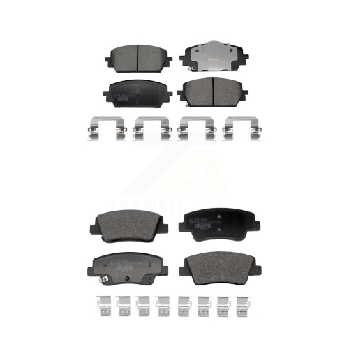 Jeu de plaquettes de frein en céramique avant arrière pour Genesis GV70 G80 avec étrier à piston simple KTC-100856 2,5&nbsp;L
