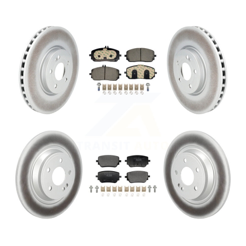 Front Rear Coated Disc Brake Rotor & Ceramic Pad Kit For Mercedes-Benz GLB250 EQB 350 300 KGT-103398