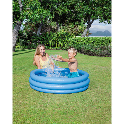 Intex Crystal Blue Inflatable Kiddie Pool - Blue