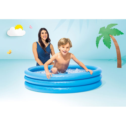 Intex Crystal Blue Inflatable Kiddie Pool - Blue