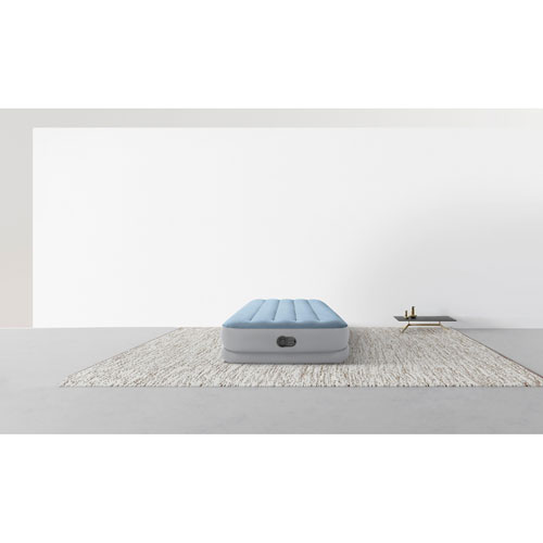 Intex Dura-Beam Plus Mid-Rise 14" Air Bed with Built-in USB Pump - Twin - Sky Blue