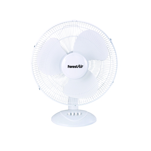 Ventilateur de bureau oscillant de 12&nbsp;po de Forest Air – Ventilateur personnel compact, silencieux et écoénergétique
