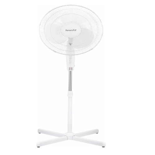 Forest Air 16-Inch Stand Fan – Adjustable Height, Oscillating Fan