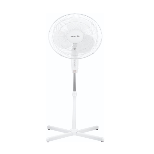 Forest Air 16-Inch Stand Fan – Adjustable Height, Oscillating Fan