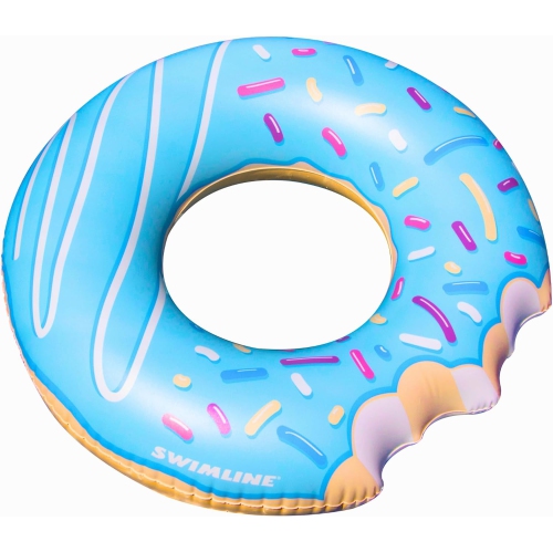 Inflatable Donut Swimming Pool Ring - 42" - Blue