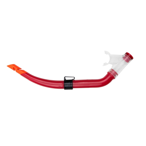 Tuba en silicone composite à dessus sec avec valve de purge de Junior - 14&nbsp;po - Rouge