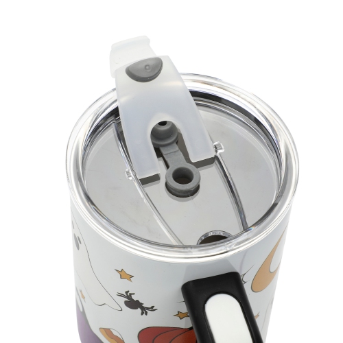 40 oz Stainless Steel Tumbler with Handle and Straw