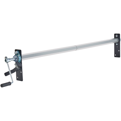 VEVOR 64" to 104" Hand Crank Tarp Roller Kit, Aluminum Alloy, Manual Cab Level Dump Truck Tarp Roller with 7" Sponge-Wrapped Handle, Perfect for Dump