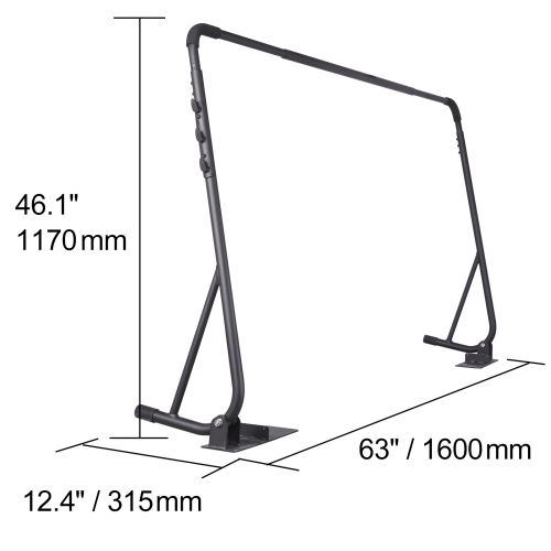 Capot de spa VEVOR de 31,5" à 41,3", couvercle de spa relevable, largeur réglable de 57 à 92,5", installé en dessous des deux côtés, adapté aux