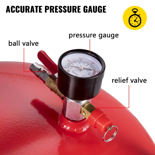 VEVOR Waste Oil Drain Tank 20 Gallon Portable Oil Drain Air Operated Drainer Oil Change, Oil Drain Container, Fluid Fuel Transfer Drainage Adjustable