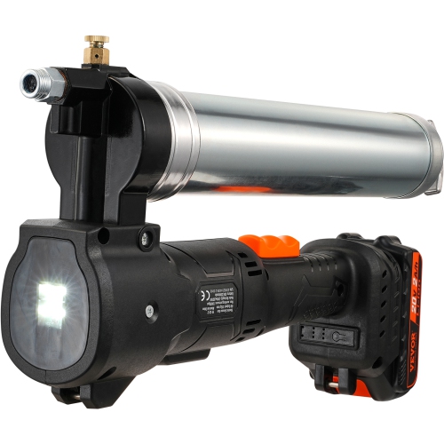 VEVOR Cordless Grease Gun, 20-Volt, 10,000 PSI, 39" Long Hose, Electric Grease Gun Kit High Pressure Battery Powered Grease Gun with Case, Two