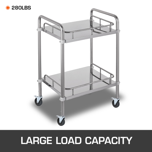 VEVOR 4 Pack 5" Scaffolding Rubber Swivel Caster Wheels with Dual Locking Heavy Duty Casters 1" Solid Round Stem 280LBS Capacity Per Wheel for