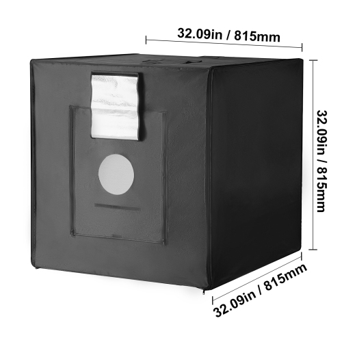 VEVOR 32" x 32" Photo Studio Light Box, 5600K Professional Photo Shooting Tent Kit with 210 LED Lights 5 Backdrops Power Adapter Soft Light Cloth
