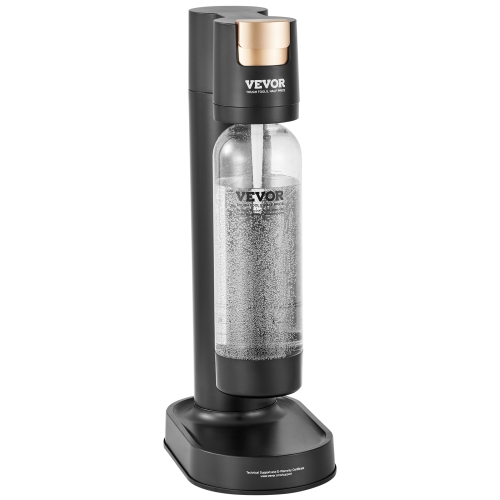 VEVOR 1L Sparkling Water Maker Home Carbonating, Seltzer Water Starter Kit with BPA free PET Bottle, Compatible with Mainstream Screw-in 60L CO2