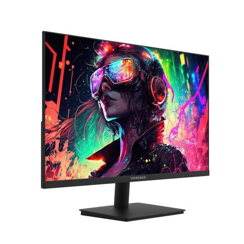 Viewedge 27" Gaming Monitor, 180Hz, 1ms IPS FHD, 110% sRGB, HDR10, FreeSync, HDMI & DP, Built-in Speakers, Wall Mountable—Black