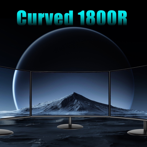Viewedge 27" Curved Gaming Monitor, 180Hz FHD 1080P VA Panel, 1ms, FreeSync, HDMI & DisplayPort, Built-in Speakers, Immersive and responsive gameplay