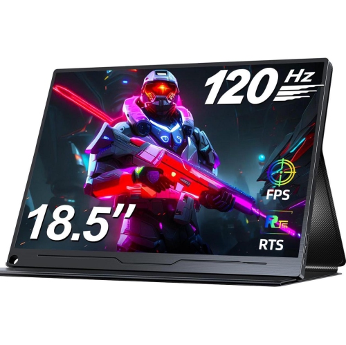 UPERFECT  18.5" 120Hz Portable Monitor 1080P HDMI Dual USB C Computer Gaming Monitors Freesync HDr W/vesa