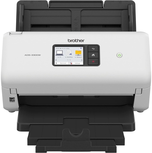 Image 1 of 5.. Brother ADS-3300W Wireless, High-Speed Desktop Scanner, 2.8-inch Touchscreen, Scans Up to 40ppm