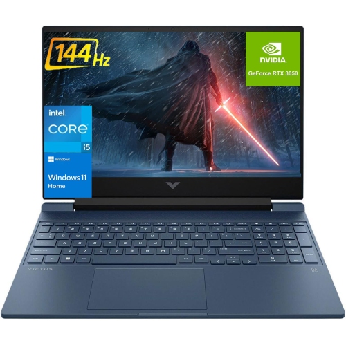 HP  - Victus 15.6 I5 Gaming Laptop, 15.6" Fhd 144Hz Display, Intel Core I5-12450H, Nvidia Geforce Rtx 3050, 1Tb SSD, 64GB Ram, Backlit Kb, Toucad