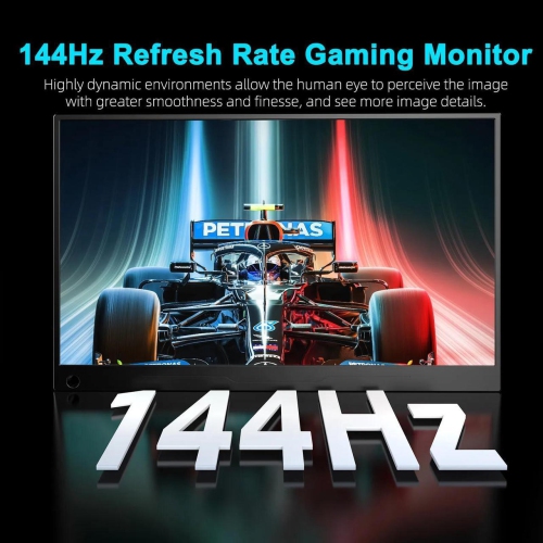 UPERFECT 17.3" 144Hz Portable Monitor 2K 17.3" 144Hz Gaming Monitor AMD FreeSync QHD HDR Screen USB C