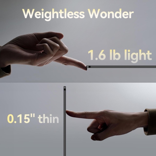 UPERFECT 16" OLED Portable Monitor, 3K 2880x1800, 120Hz, 0.1ms, 500 Nits, 100% DCI-P3, 100000:1 Contrast, Ultra-Slim for Gaming, Work, and Travel