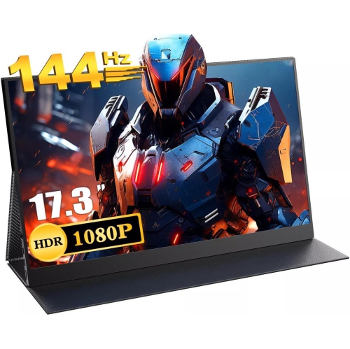 UPERFECT  Portable Monitor 17.3" 144Hz Gaming Monitor 1920 1080 Extender Laptop Screen for Ps Xbox