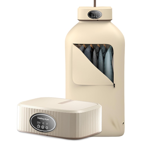 Sécheuse portative, séchage rapide, séchage minuté et silencieux, sécheuse portative compacte pliable pour appartements et voyages à domicile en VR